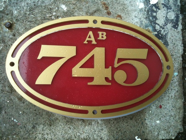 Replica Ab 745 number plate