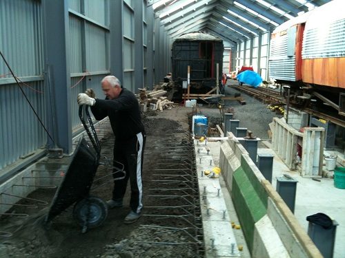 Peter bringing in another load of fill during backfilling work on 28 July.