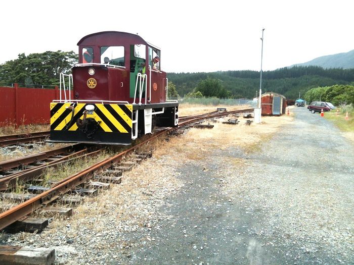 Tr189 running through the ladder road at the end of another trip
