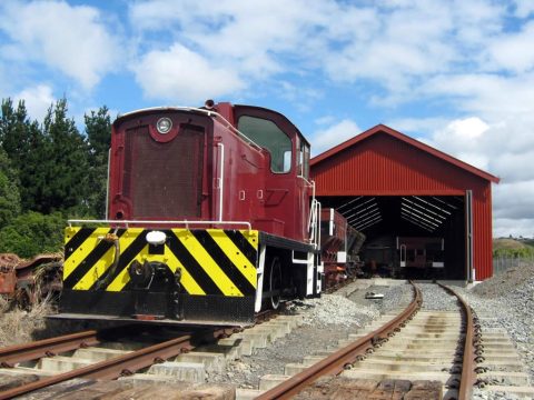 Tr189 on shed at Maymorn, during commissioning tests.