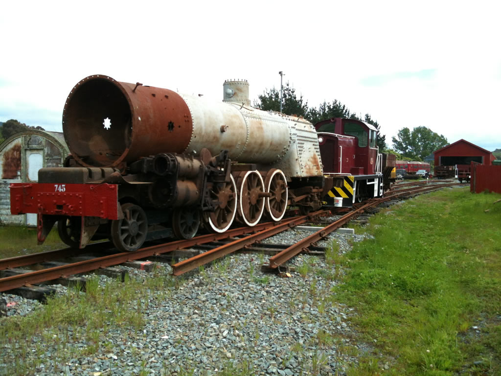Ab745 on our mainline track at Maymorn on 30 October 2013