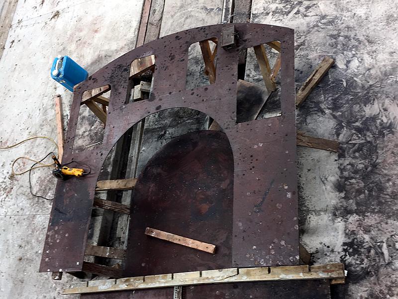 New cab front for steam locomotive Wb 299 New cab front for steam locomotive Wb 299