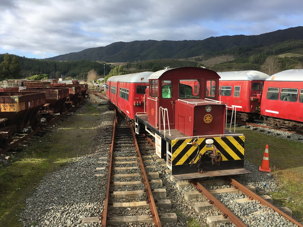 Tr189 nears the shed during 9 June 2019 operating day