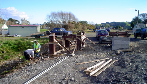 formwork for second part of Maymorn crossing being installed. 