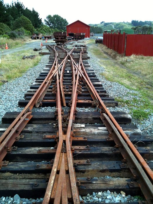 Mainline finally connected to shed yard on 29 December 2012 - great to achieve this before the end of the calendar year!