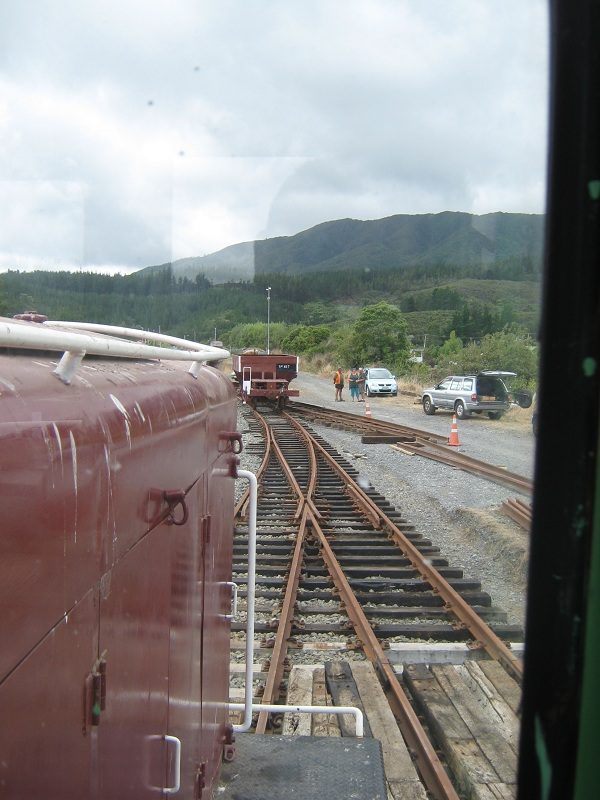 Right-hand side front view from cab of Tr189