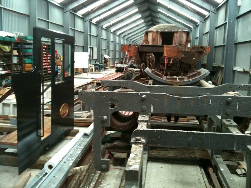 Another view of the cab and bunker side assembly inside the shed at Maymorn on 22 November.