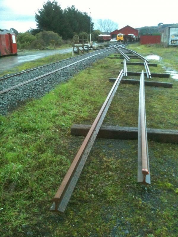 Laying out the rail on a rather gloomy Saturday 18 July