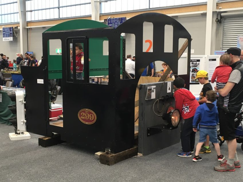 Wb 299 cab on display at RailEx 19 November 2016