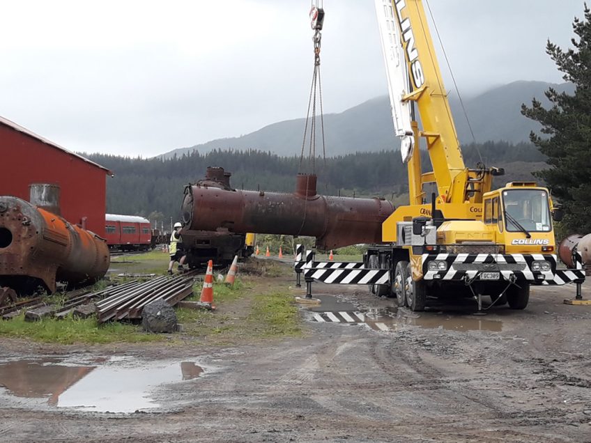 Relocating Wb locomotive boilers