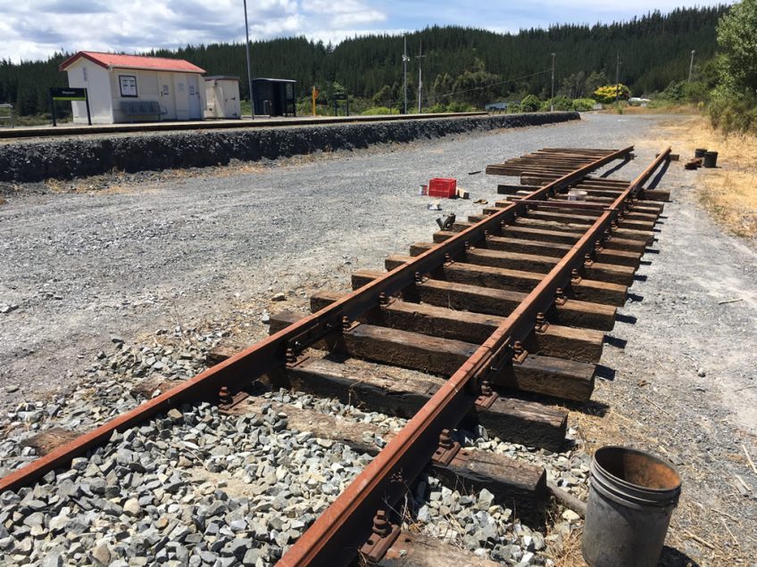 Trackset partly built on 23 December 2017, opposite Maymorn station