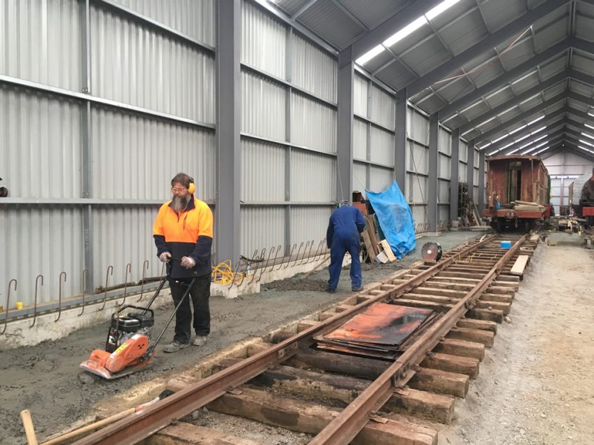 Back filling shed in October 2018