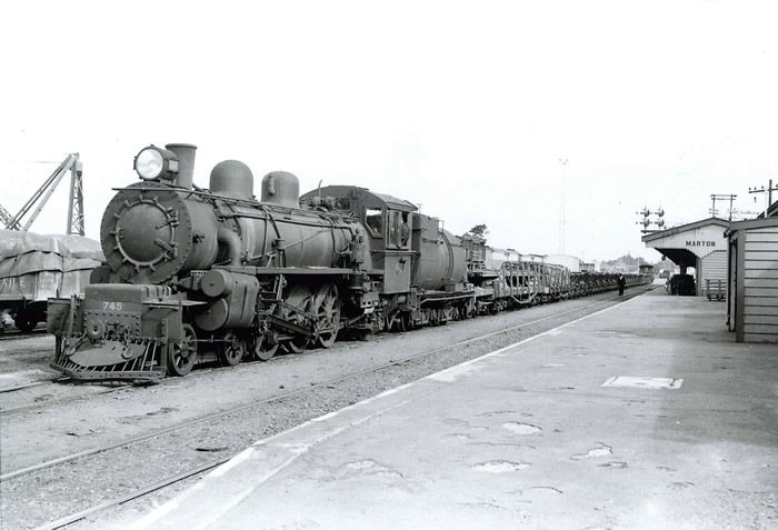 Ab 745 at Marton, 11 December 1954. Photo: J.M. Creber